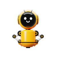 3d Orange Roboter Charakter png