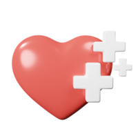 3D Healthy Heart png