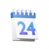 3D 24 Date Icon png