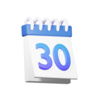 3D 30 Date Icon png