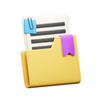 3d bladwijzer document png