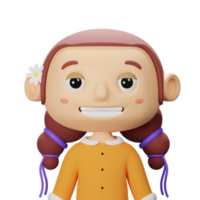 3d linda primavera avatar png