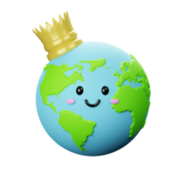 3D King Earth Character png