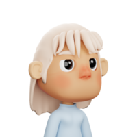 3D Girl Avatar png