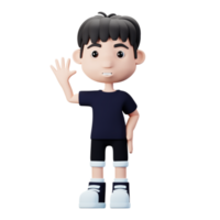 3D Young Man Character png