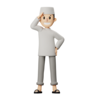 3D Muslim Character png