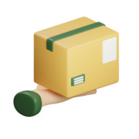 3d Paket Lieferung png