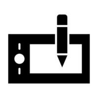 Drawing Tablet Icon Design vector