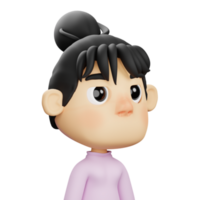 3d vrouw avatar png