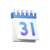 3D 31 Date Icon png