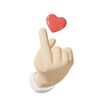 3d cuore cartello png