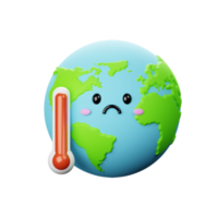 3D Hot Earth Character png