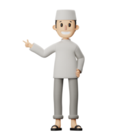 3D Muslim Character png