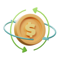 3D Flow Investment Icon png