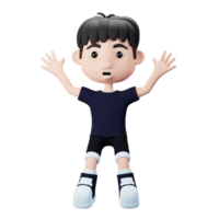 3D Young Man Character png