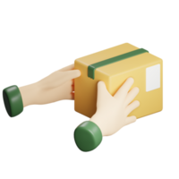 3d Paket Lieferung png