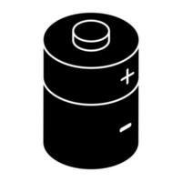 An icon design of battery cell vector