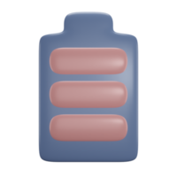 Batterie Leistung 3d Rendern png