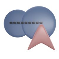 shape connecting two objects 3d rendering png