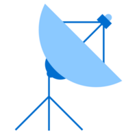 Blue Satellite Dish png