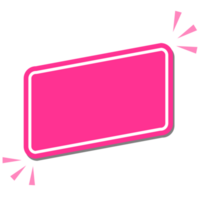 Pink Blank Banner png