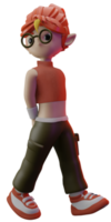 3d personagem mimado menina png