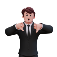 3D Character Businessman png