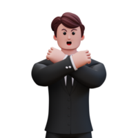 3D Character Businessman png