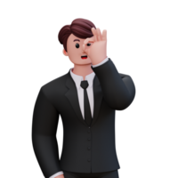 3D Character Businessman png