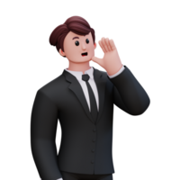 empresario de personajes 3d png