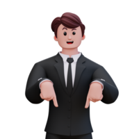 3D Character Businessman png