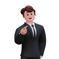 3D Character Businessman png