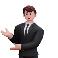 3D Character Businessman png