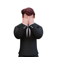 3D Character Businessman png