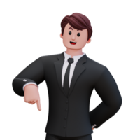 3D Character Businessman png