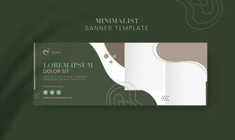 Abstract Social Media Banner Or Header, Template Design With Space For Product Image. vector