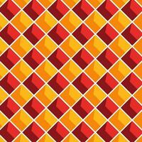 Geometric Seamless Pattern With Intersecting Lines Background In Orange And Red Color. vector