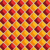 Geometric Seamless Pattern With Intersecting Lines Background In Orange And Red Color. vector