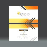 Abstract Business Or Visiting Card On Gray Background. vector