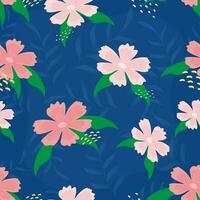 Seamless Floral Pattern Background. vector