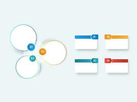 Business Infographics Template Layout With Different Types Options. vector