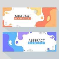 Abstract Banner Or Header Design In Two Color Options. vector