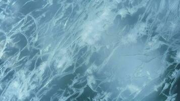 ice surface texture macro shot on a blue wallpaper, Frozen ice texture background wallpaper toned, generate ai photo