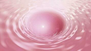 pink water drop circle ripple background, Background texture liquid wax for depilation of pink color, generate ai photo