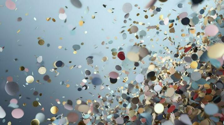 Silver Confetti Background Stock Photos, Images and Backgrounds for