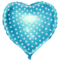 watercolor hand drawn heart shaped realistic balloon png