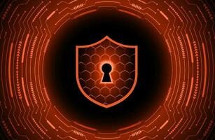 Modern Cybersecurity Technology Background with lock vector
