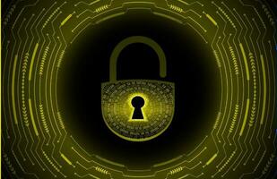 Modern Cybersecurity Technology Background with lock vector