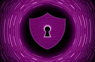Modern Cybersecurity Technology Background with padlock vector
