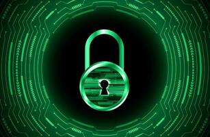 Modern Cybersecurity Technology Background with lock vector